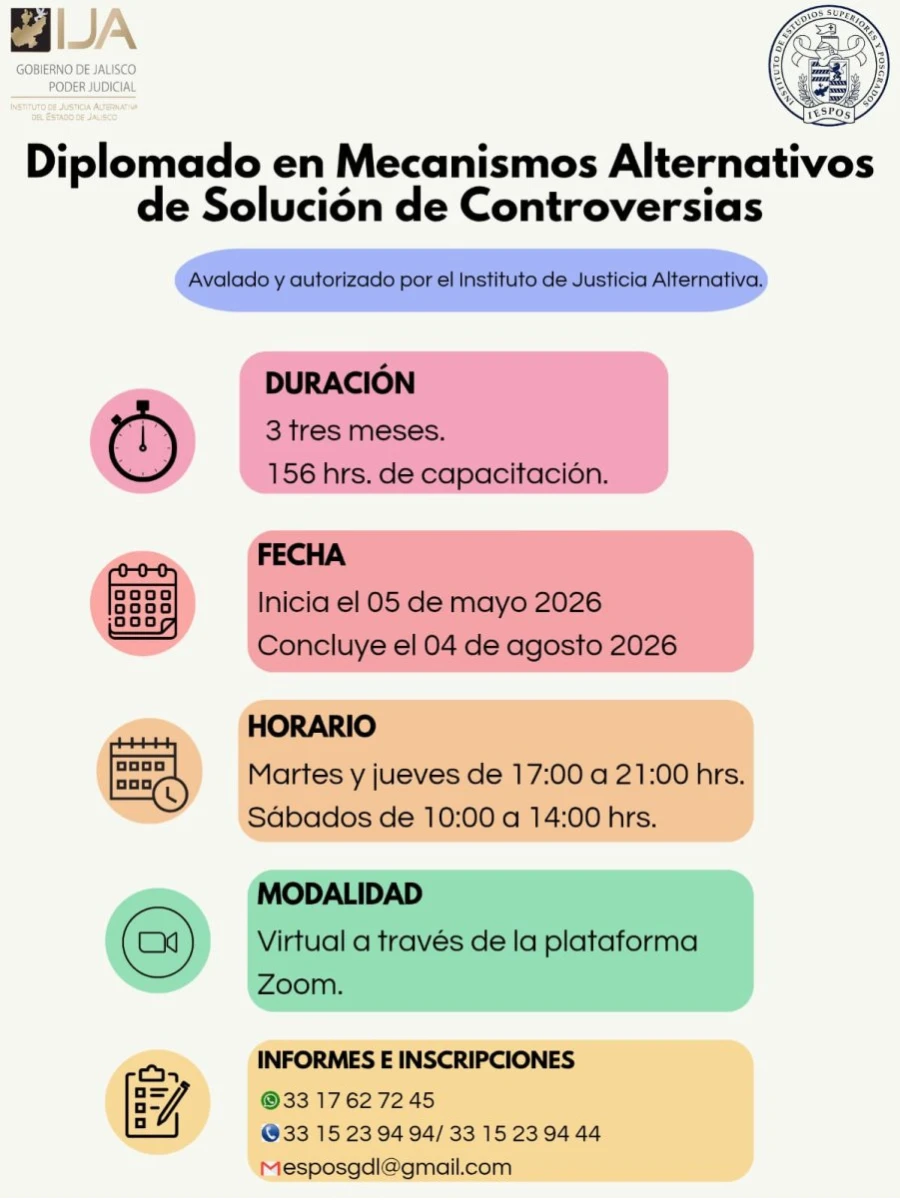Diplomado en Mecanismos Alternativos de Solución de Controversias