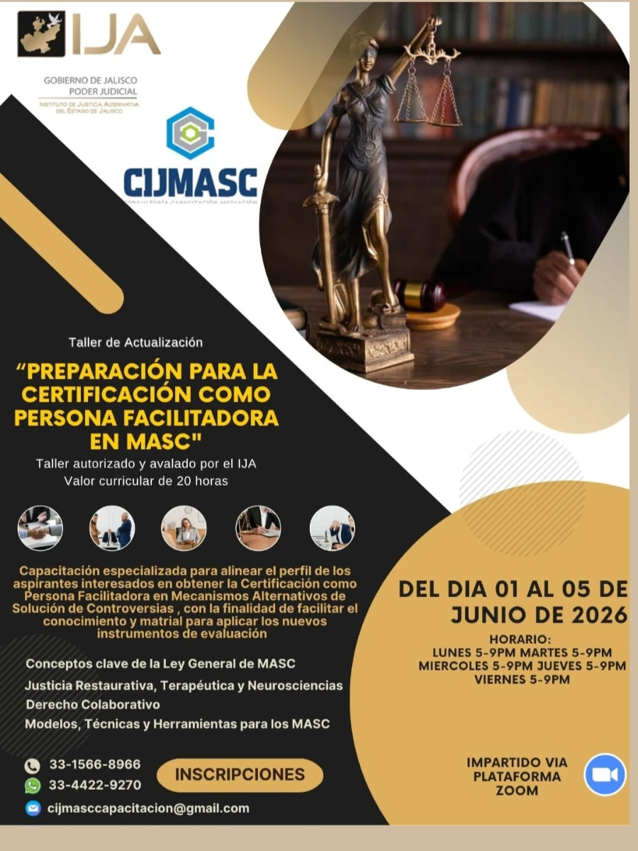 Taller de Actualización Preparación para la Certificación como Persona Facilitadora